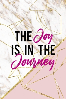 The Joy Is In The Journey: Origami Notebook Journal Composition Blank Lined Diary Notepad 120 Pages Paperback Pink Marble