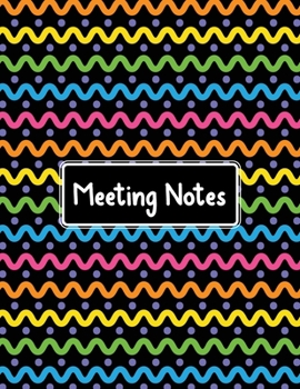 Meeting Notes: Detailed meeting notes journal for recording meeting minutes with detailed sections to keep track of attendees and action items. Cover(13)