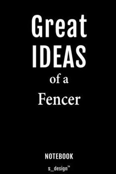 Notebook for Fencers / Fencer: awesome handy Note Book [120 blank lined ruled pages]