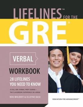 Paperback Lifelines for the GRE Verbal Workbook 27 Lifelines You Need To Know Book