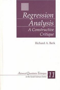 Hardcover Regression Analysis: A Constructive Critique Book