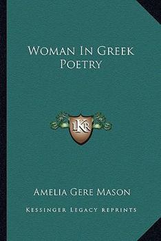 Paperback Woman In Greek Poetry Book