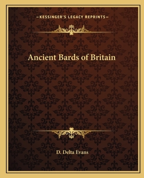 Paperback Ancient Bards of Britain Book