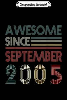 Composition Notebook: September 2011 Birthday 2011 Birthday Gifts Floral  Journal/Notebook Blank Lined Ruled 6x9 100 Pages