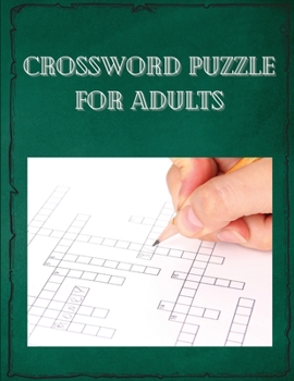 Paperback Crossword puzzle for adults Book