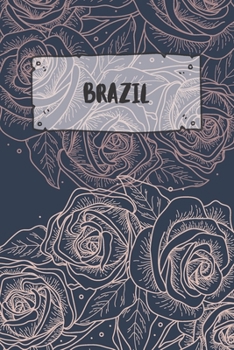 Paperback Brazil: Ruled Travel Diary Notebook or Journey Journal - Lined Trip Pocketbook for Men and Women with Lines Book