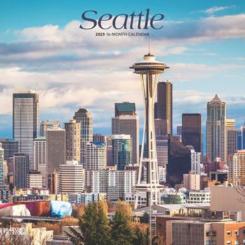 Calendar Seattle 2025 12 X 24 Inch Monthly Square Wall Calendar Plastic-Free Book