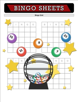 Bingo Sheets, Bingo Grid: Blank Bingo Grid Score Record, Bingo Game Record, Blank Bingo Cards, Bingo Supplies, 100 Sheets