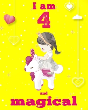 unicorn magical diary scholastic - unicorn journal i am 4 and magical: Notebook for Kids, coloring & Activity Book... 18 Adorable unicorn Designs, ... girls/ 4 Year Old Birthday Gift for Girls!