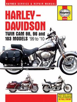 Hardcover Harley-Davidson Twin Cam 88, 96 and 103: Service and Repair Manual Book