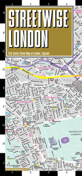 Map Streetwise London Map - Laminated City Center Street Map of London, England Book