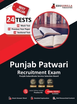 Paperback Punjab Patwari Recruitment Exam 2023 - 8 Mock Tests, 14 Sectional Tests and 2 Previous Year Papers (1400 Solved Questions) with Free Access To Online Book