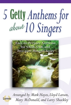Paperback 5 Getty Anthems for about 10 Singers Book