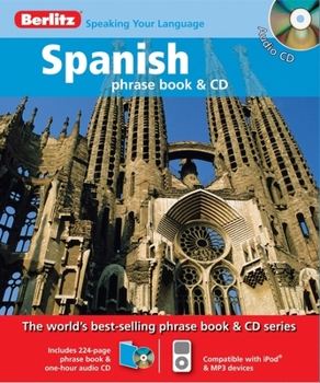Paperback Berlitz Spanish Phrase Book & CD Book