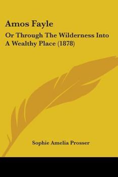 Paperback Amos Fayle: Or Through The Wilderness Into A Wealthy Place (1878) Book