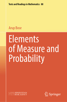 Hardcover Elements of Measure and Probability Book