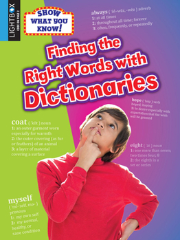 Library Binding Finding the Right Words with Dictionaries Book