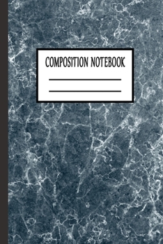 Composition Notebook: 6" x 9" 120 Page Marble Lined Notebook