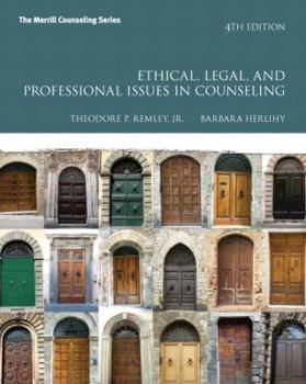 Paperback Ethical, Legal, and Professional Issues in Counseling Book