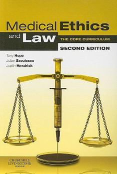 Paperback Medical Ethics and Law: The Core Curriculum Book