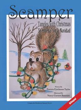 Hardcover Scamper Tangles with Christmas - Bilingual Book