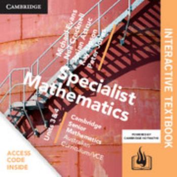 Printed Access Code CSM VCE Specialist Mathematics Units 3 and 4 Digital (Card) Book