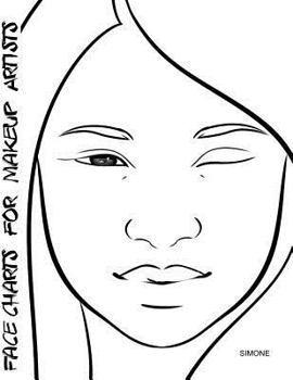 Paperback Face Charts for Makeup Artists Simone Book