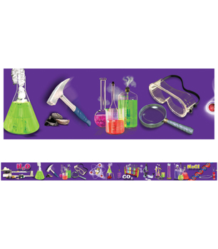 Misc. Science Lab Tools Straight Borders Book