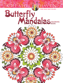 Paperback Creative Haven Butterfly Mandalas Coloring Book