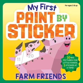 Paperback My First Paint by Sticker: Farm Friends Book