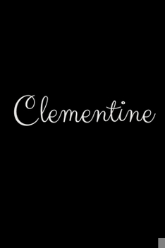 Paperback Clementine: notebook with the name on the cover, elegant, discreet, official notebook for notes Book