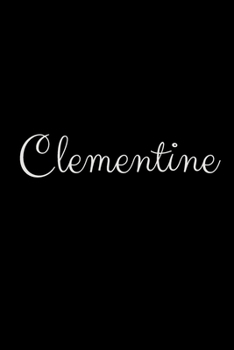 Paperback Clementine: notebook with the name on the cover, elegant, discreet, official notebook for notes Book