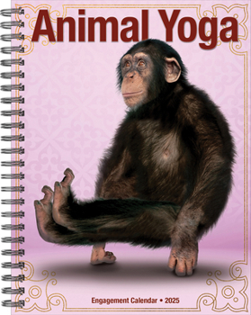 Calendar Animal Yoga 2025 6.5 X 8.5 Engagement Calendar Book