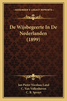 Paperback De Wijsbegeerte In De Nederlanden (1899) [Dutch] Book