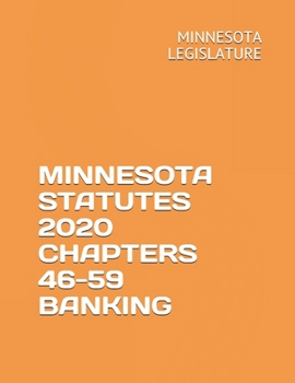 Paperback Minnesota Statutes 2020 Chapters 46-59 Banking Book