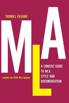 Hardcover A Concise Guide to MLA Style and Documentation Book