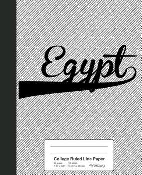 College Ruled Line Paper: EGYPT Notebook