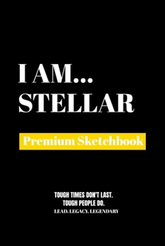 Paperback I Am Stellar: Premium Blank Sketchbook Book