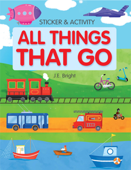 Paperback All Things That Go Activities and Stickers: Over 100 Stickers Book