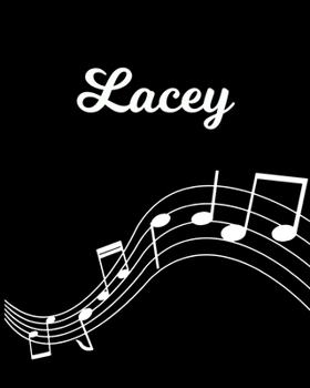 Paperback Lacey: Sheet Music Note Manuscript Notebook Paper - Personalized Custom First Name Initial L - Musician Composer Instrument C Book