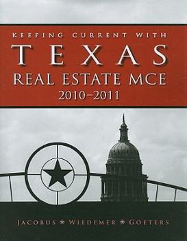 Paperback Keeping Current with Texas Real Estate MCE Book