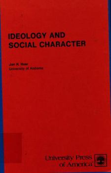 Hardcover Ideology and Social Charac CB Book