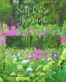 Paperback Self Care Journal: Annabella Hydrangeas and Purple Garden Landscape Book