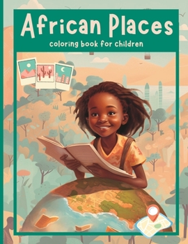 Paperback African Places. Coloring book for children Book