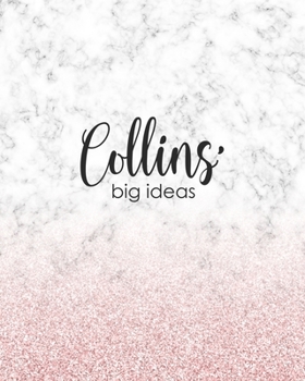 Paperback Collins' Big Ideas: Personalized Notebook - 8x10 Lined Women's Journal Book