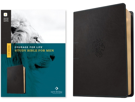 Imitation Leather NLT Courage for Life Study Bible for Men, Filament Enabled (Leatherlike, Onyx Lion) Book
