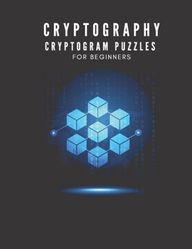 Paperback Cryptography: Cryptogram Puzzles For Beginners [Large Print] Book