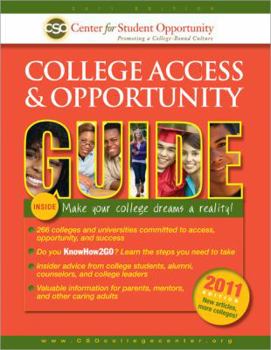 Paperback 2011 College Access and Opportunity Guide Book