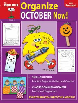 Paperback Organize October Now! (PreK) Book