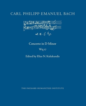 Paperback Concerto in D Minor, Wq 17 Book